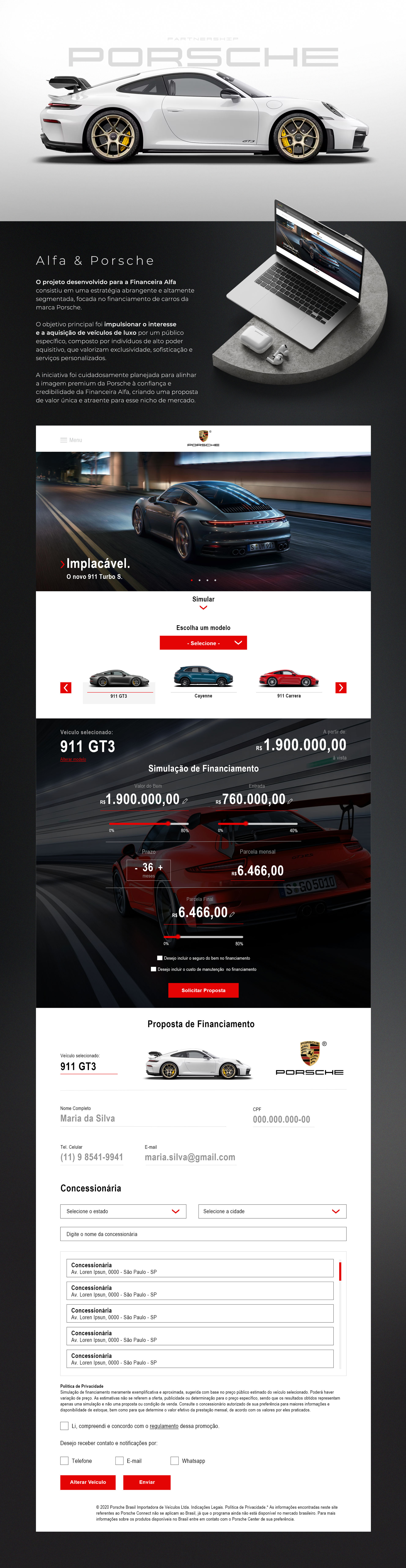 Porsche projeto Alfa